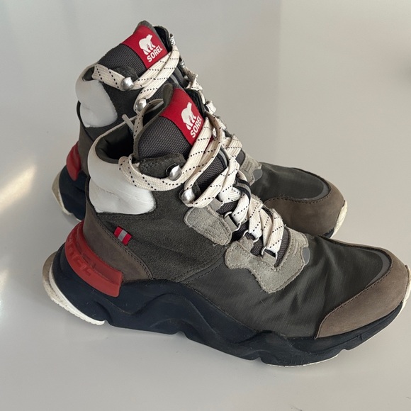 SOREL Kinetic RNEGD Conquest Winter Boot in Alpine Tundra Black 6.5 - Picture 4 of 6